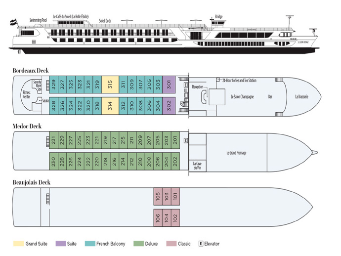 Diagram of ship